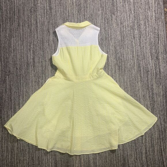 Charming Charlie Gingham &‎ Eyelet Summer Shirt Dress Small Girlhoodcore Pockets - Picture 7 of 7